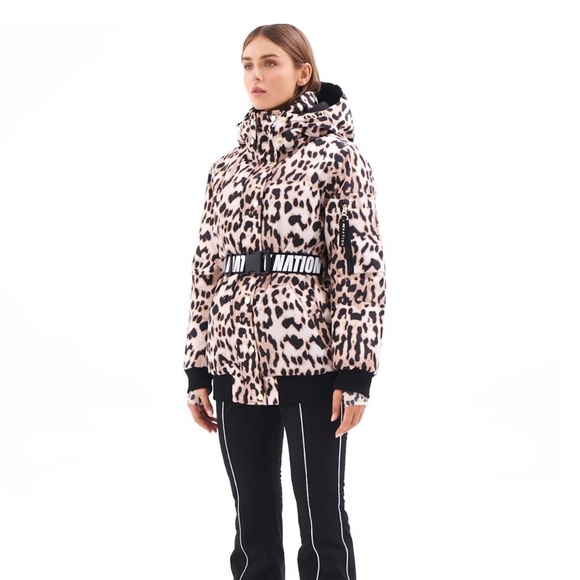 SILVERTON SNOW JACKET IN LEOPARD - Picture 3 of 7